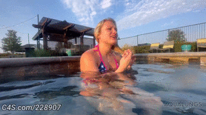aqualungs50.com - Hot Tub Suction Too Much For Sunni Ray thumbnail